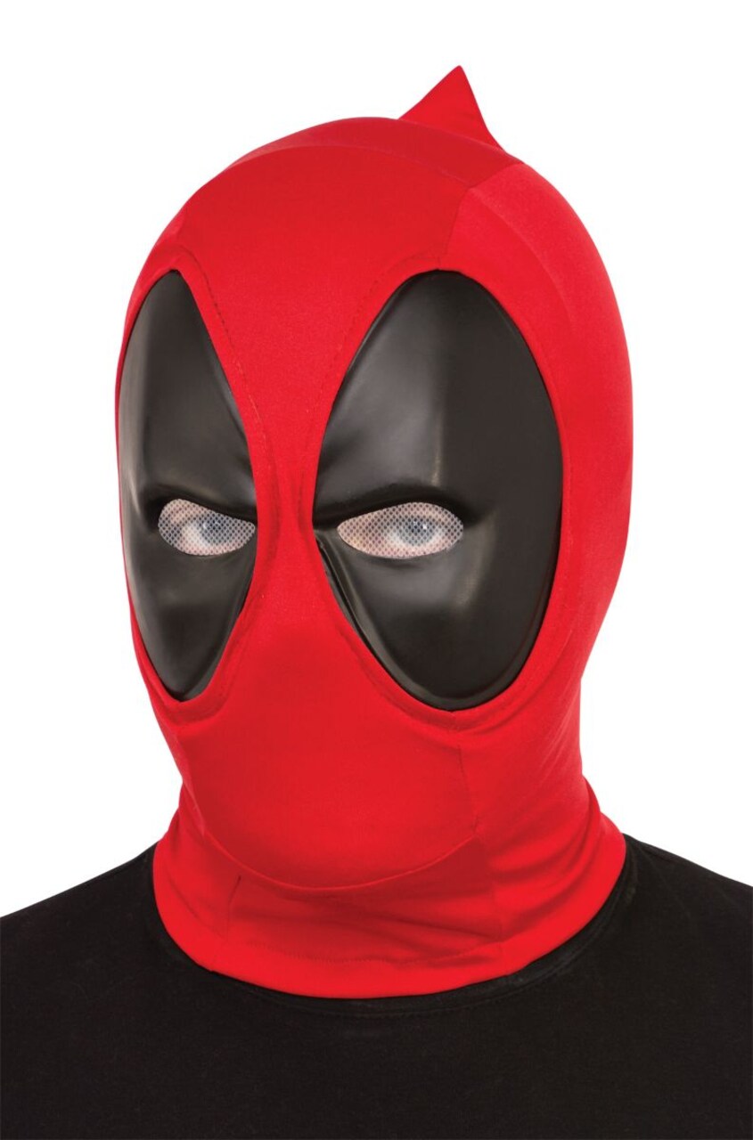 The Costume Center Black and Red Deadpool Halloween Unisex Adult Mask Costume Accessory